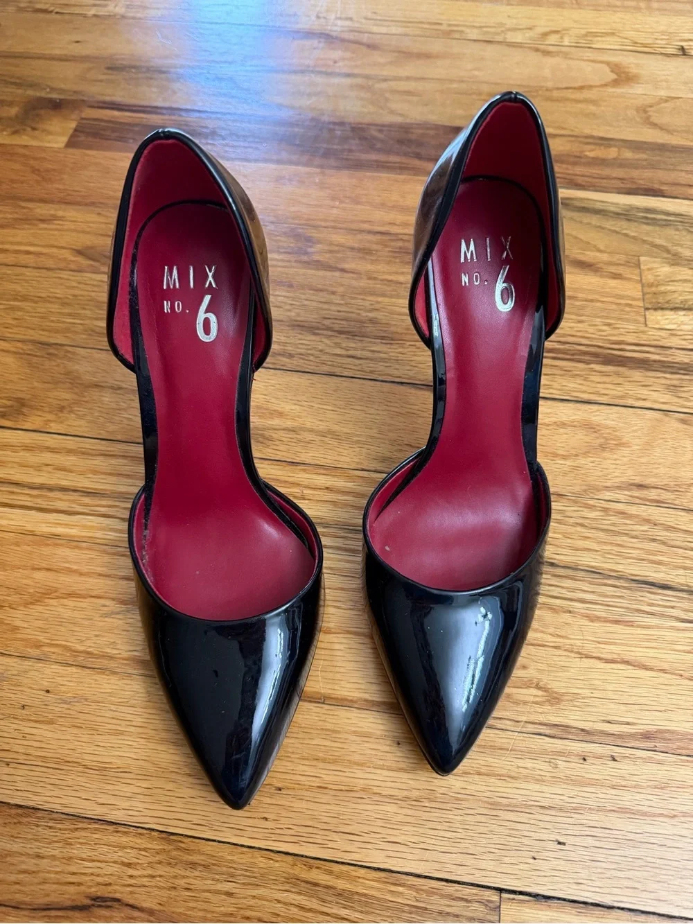 Black Patent Leather Heels Size 7